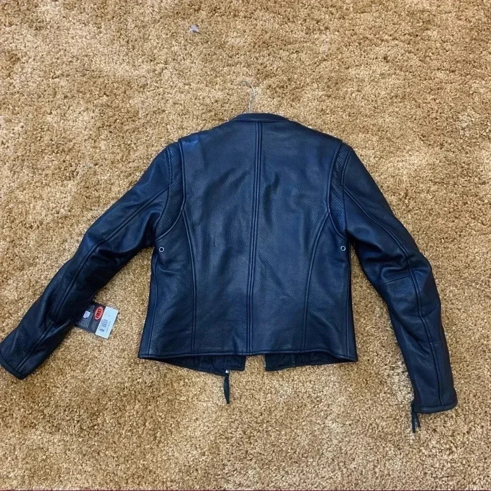 NWT First Classics Brand Genuine Leather Vintage Jacket w/ lining sz M - Picture 12 of 12